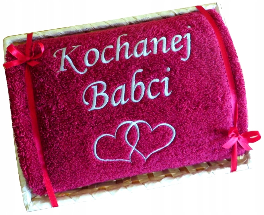 Dárek ke Dni Babiček pro Dědečka ručník s věnováním nápis v koši