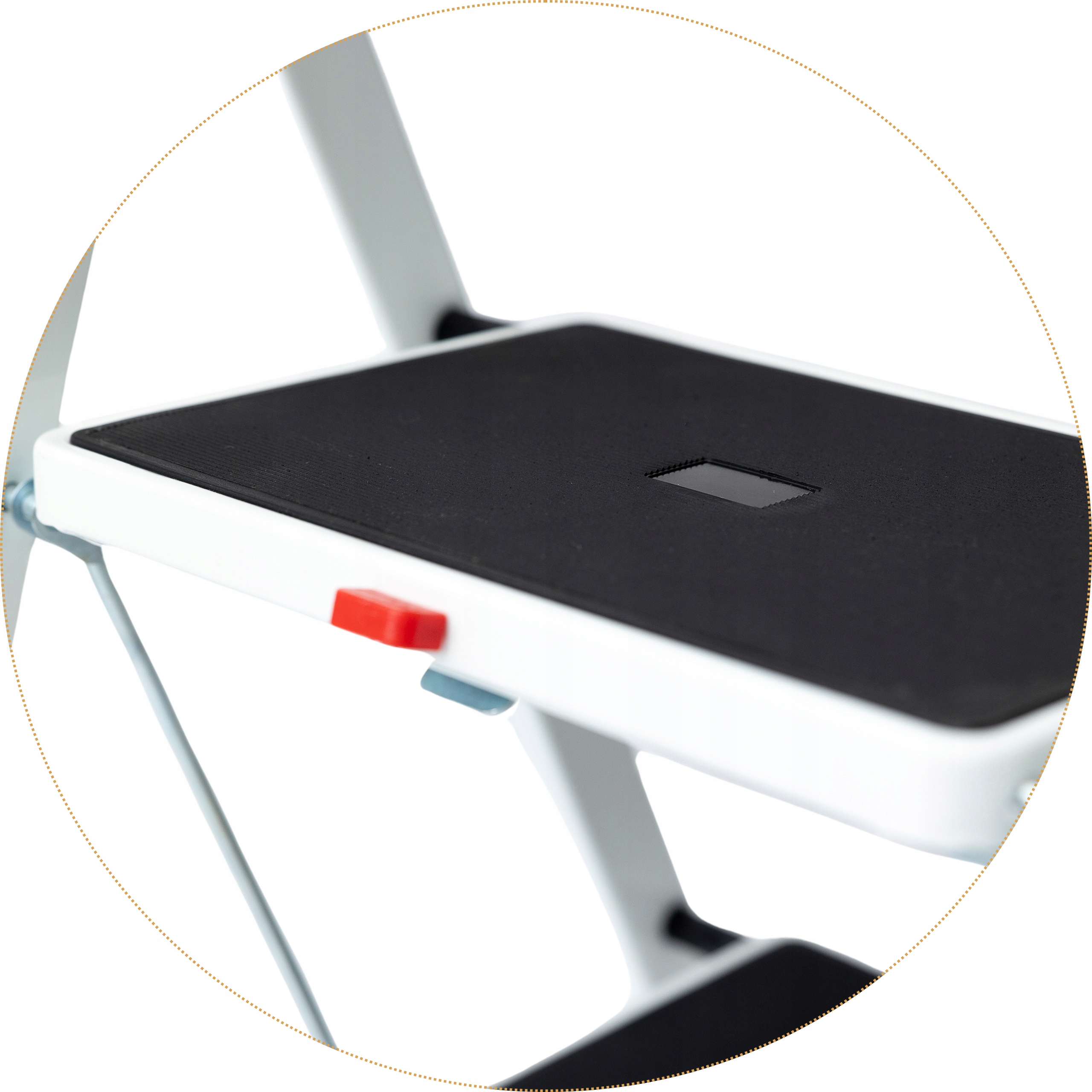 ePlatinum DRABINA DRABINKA 3 STOPNIOWA SCHODY DOMOWA STALOWA SKŁADANA 150kg Materiał stal