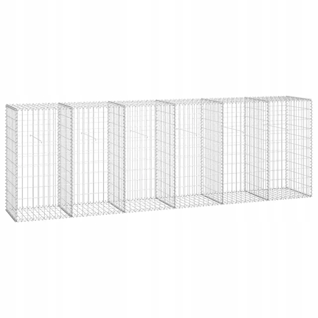 Galvanizovaná gabionová zeď 300x50x100 cm, stříbrná