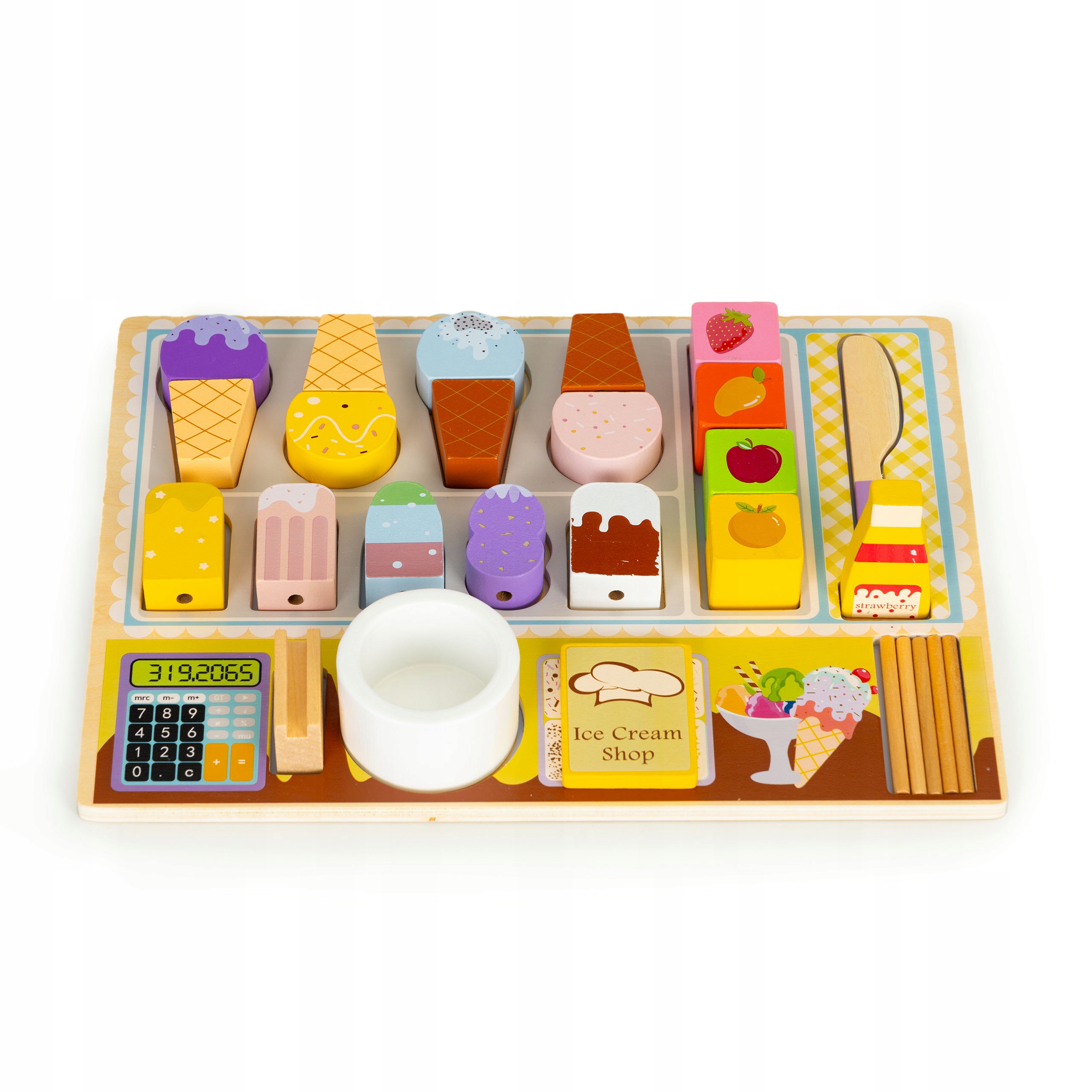 DREWNIANA TABLICA DLA DZIECKA DO ZABAWY LODZIARNIA ZESTAW SORTER KLOCKI Kod producenta PREZENT DLA 2 3 4 LATKA CHŁOPCA DZIEWCZYNKI