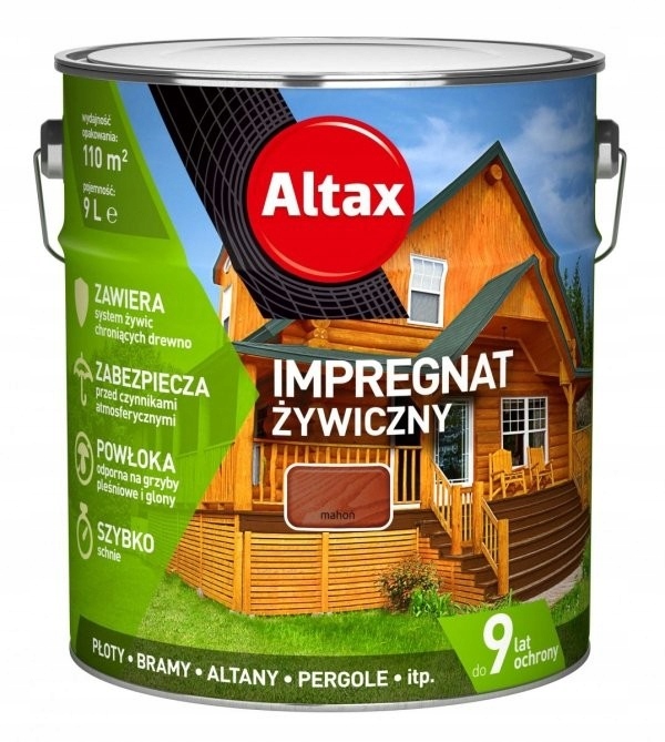 Altax Impregnat Żywiczny 9l Mahoń