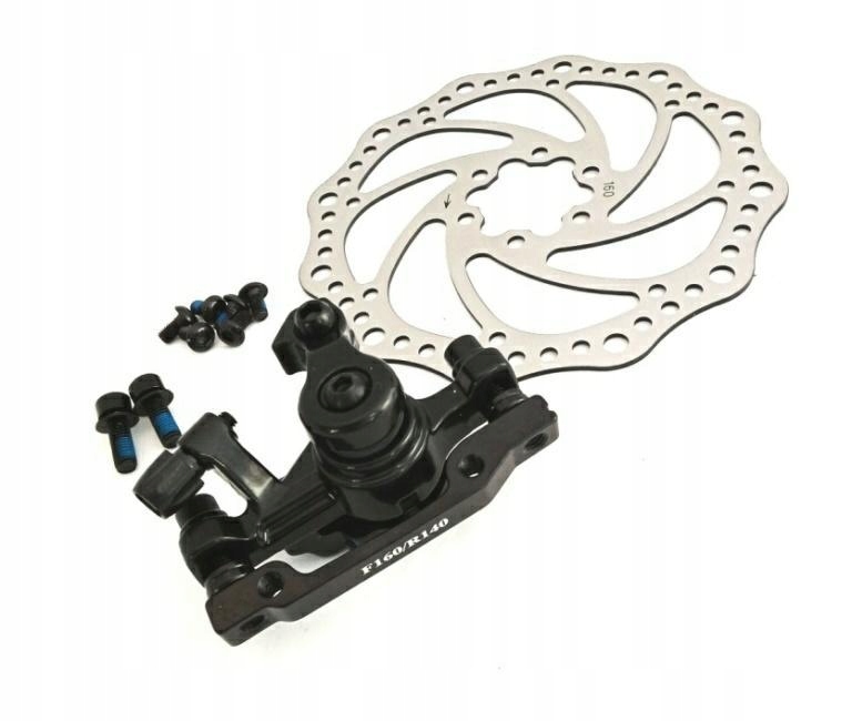 Tylny hamulec tarczowy mechaniczny Radius tarcza 160mm zestaw Mtb Bike