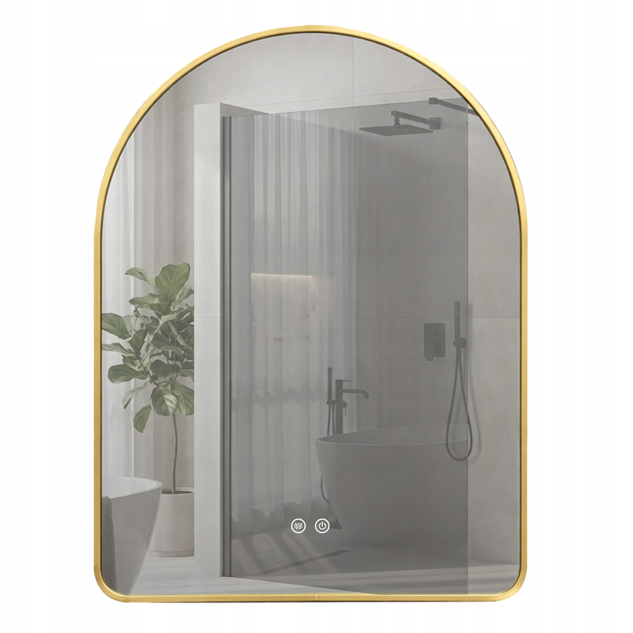 Rea Led Zrkadlo Camlot 80X60 cm Gold