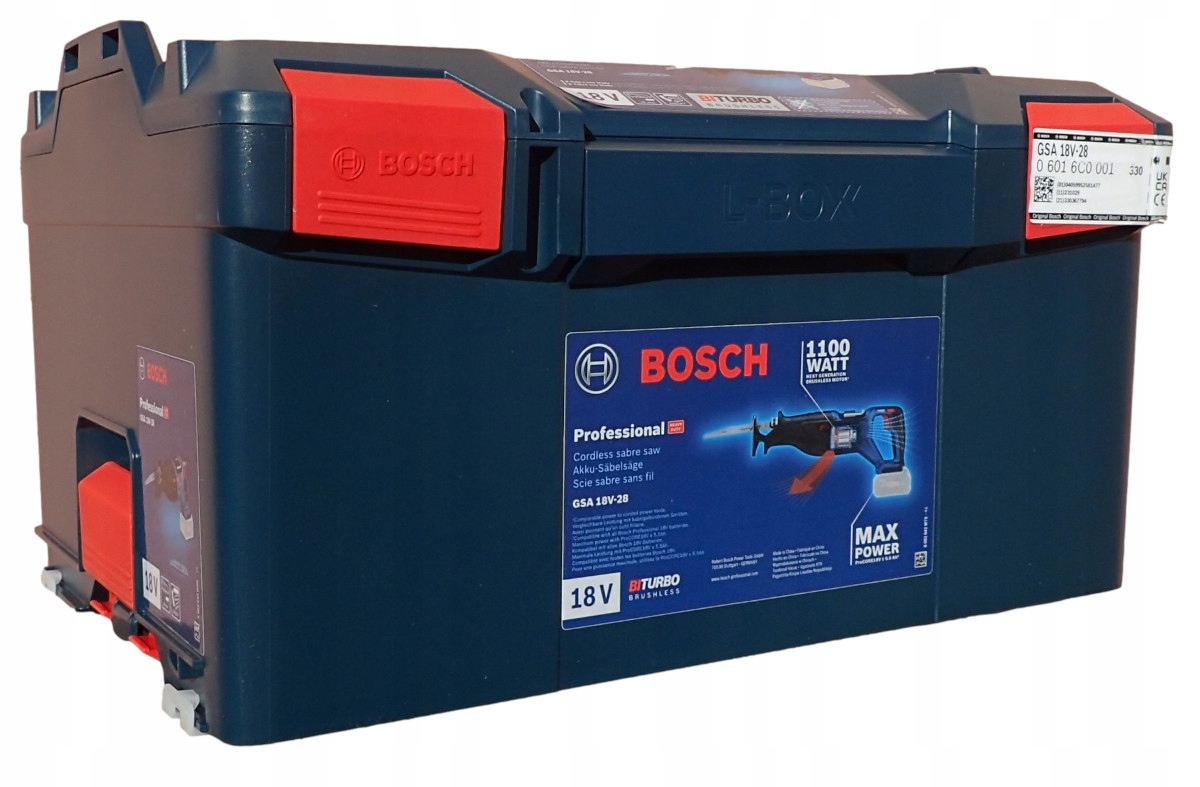 Piła Szablasta Bezprzewodowa Mobilna Bosch Gsa 18V-28 2x Brzeszczot L-Boxx