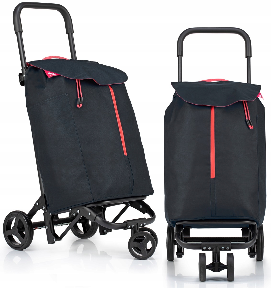 WÓZEK ZAKUPY 4 KOŁA PCHANY ZAKUPOWY TORBA SKŁADANY