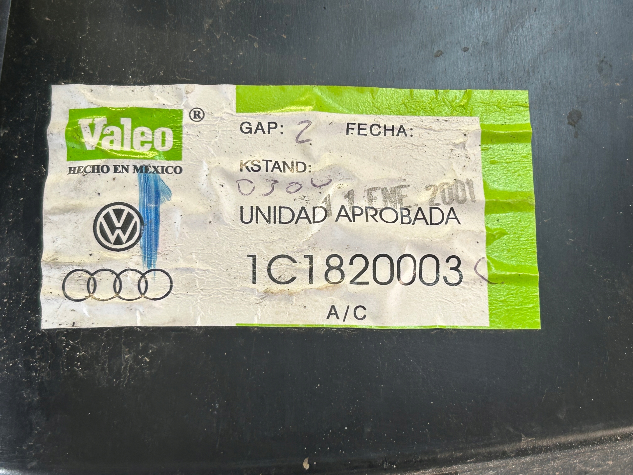 VW NEW BEETLE heater 1C1820003