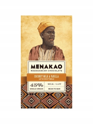 Levně 2x Menakao čokoláda 45% s kokosem 75 g