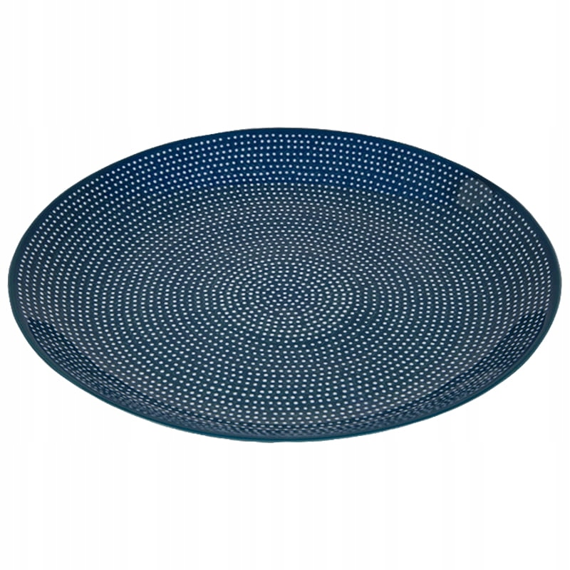 Obedový tanier 27 cm Keramika Umelecká Bolesławiec unikát U9973 Bodky