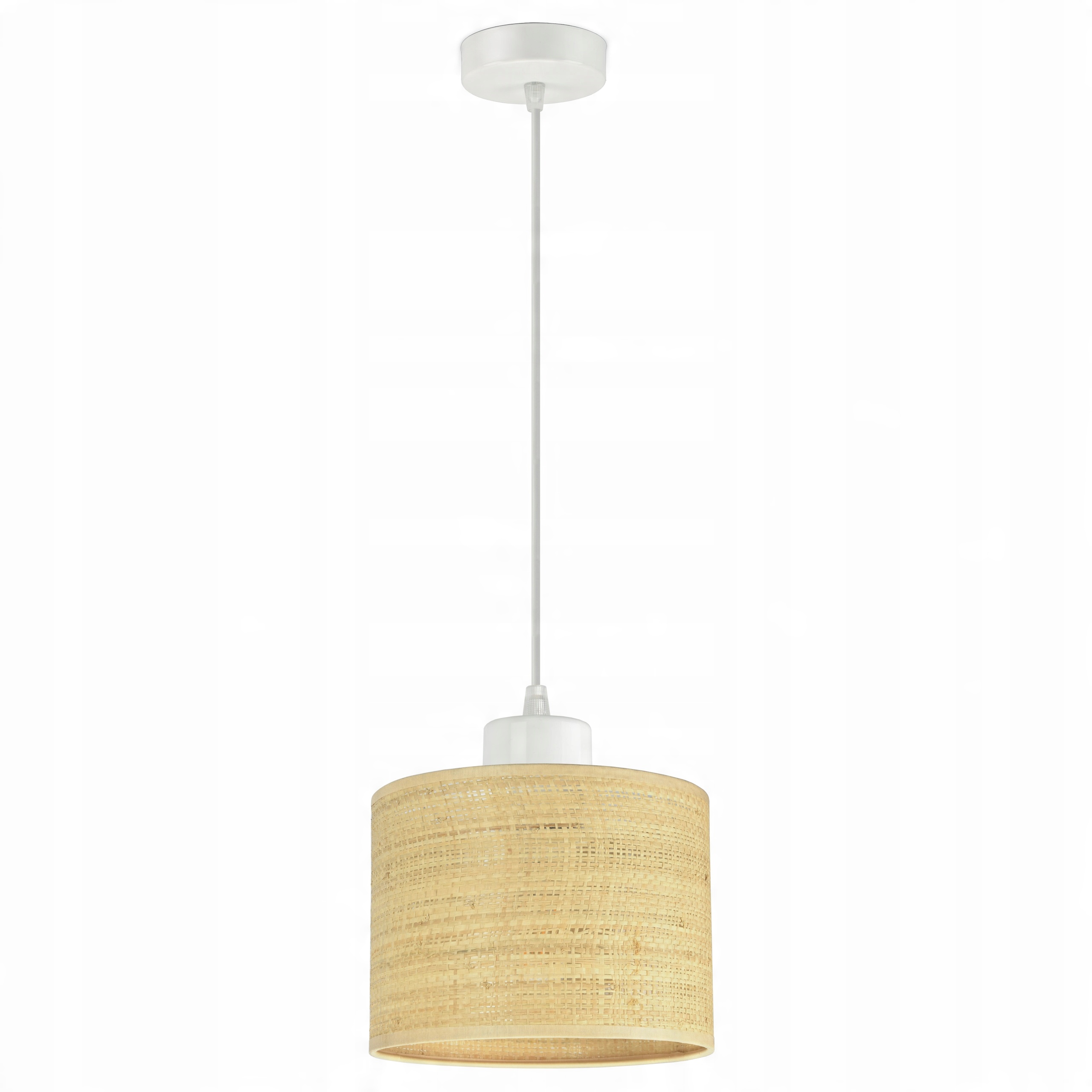 

Lampa Wisząca Żyrandol Abażur Rattan Led E27