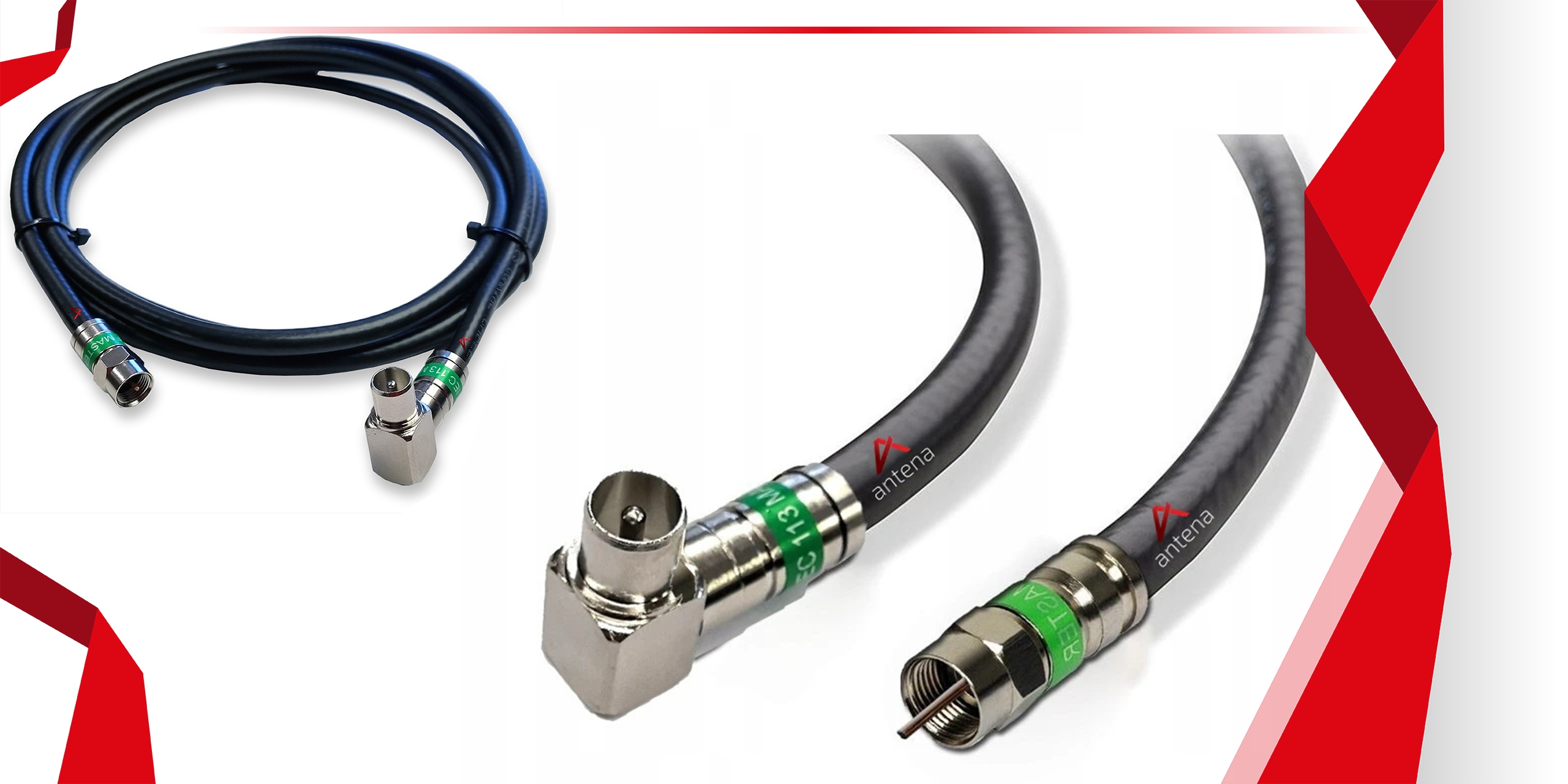 Kabel Wtyk F-Wtyk Antenowy Kątowy 25M Zewnętrzny Model KBL_ANT_ZEWN_GOTOWY_25M