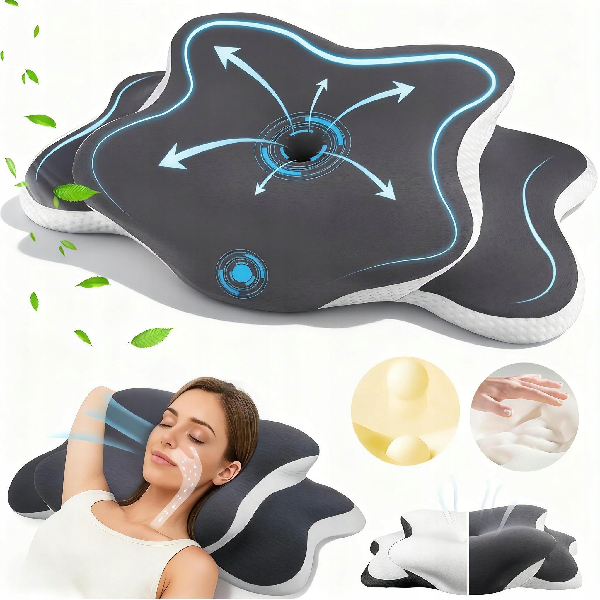 Poduszka Z Pianki Memory Motyl Innowacyjny Projekt Konturu Powolne Odbicie