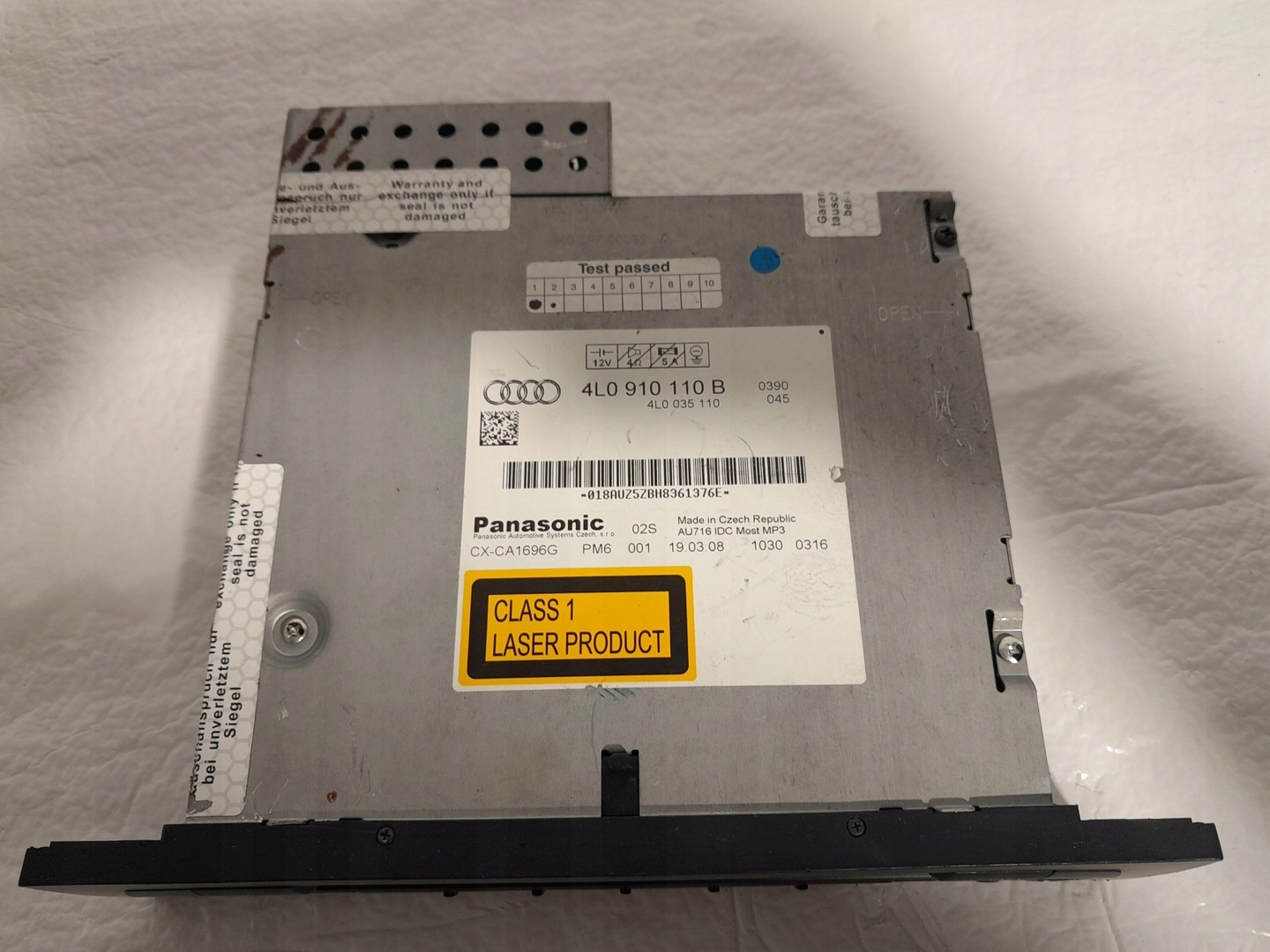 AUDI Q7 4L changer PLYT CD 4L0910110B 4L0035110