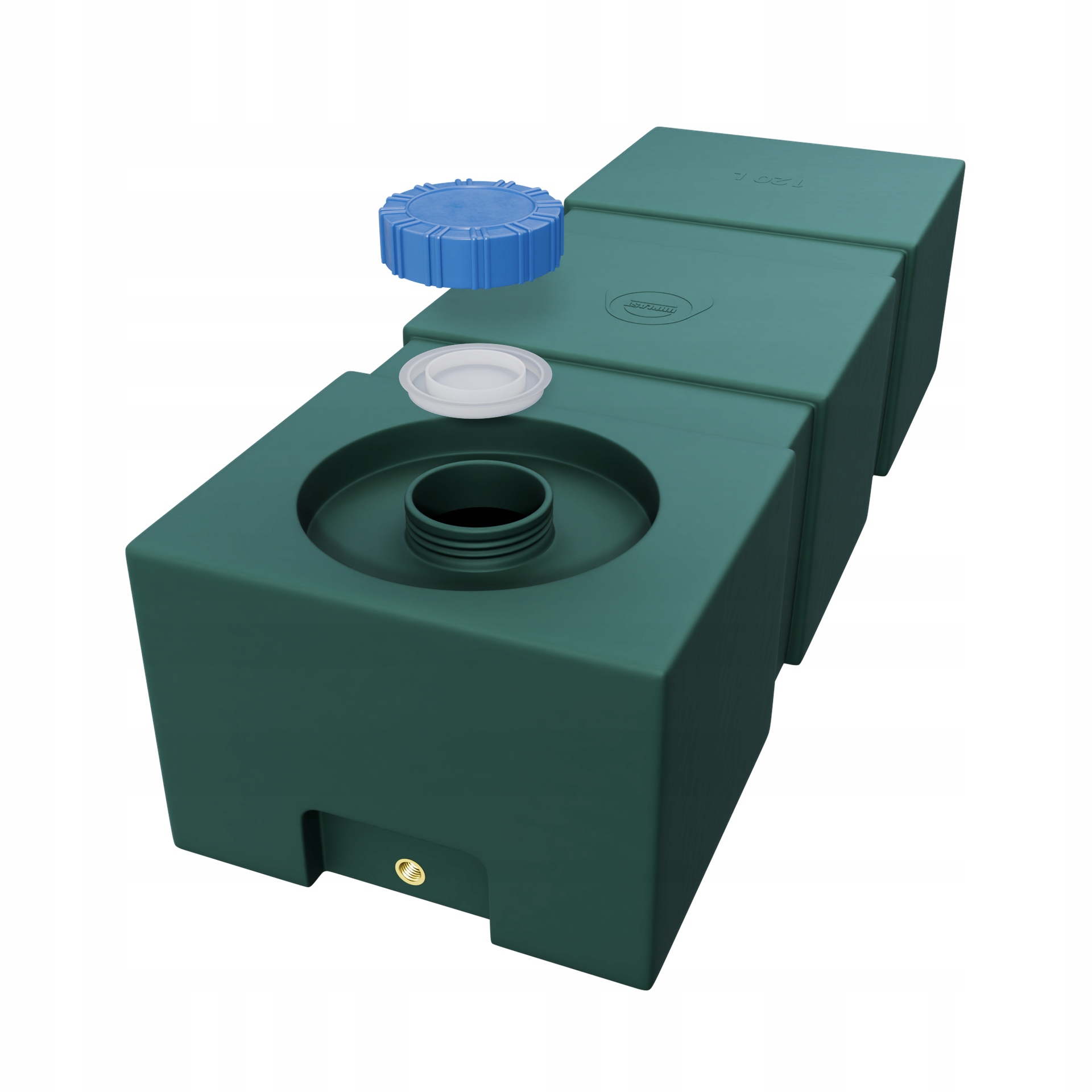 Plastikowy zbiornik 120litrów zielony na wodę kemping kamper żaglówka jacht