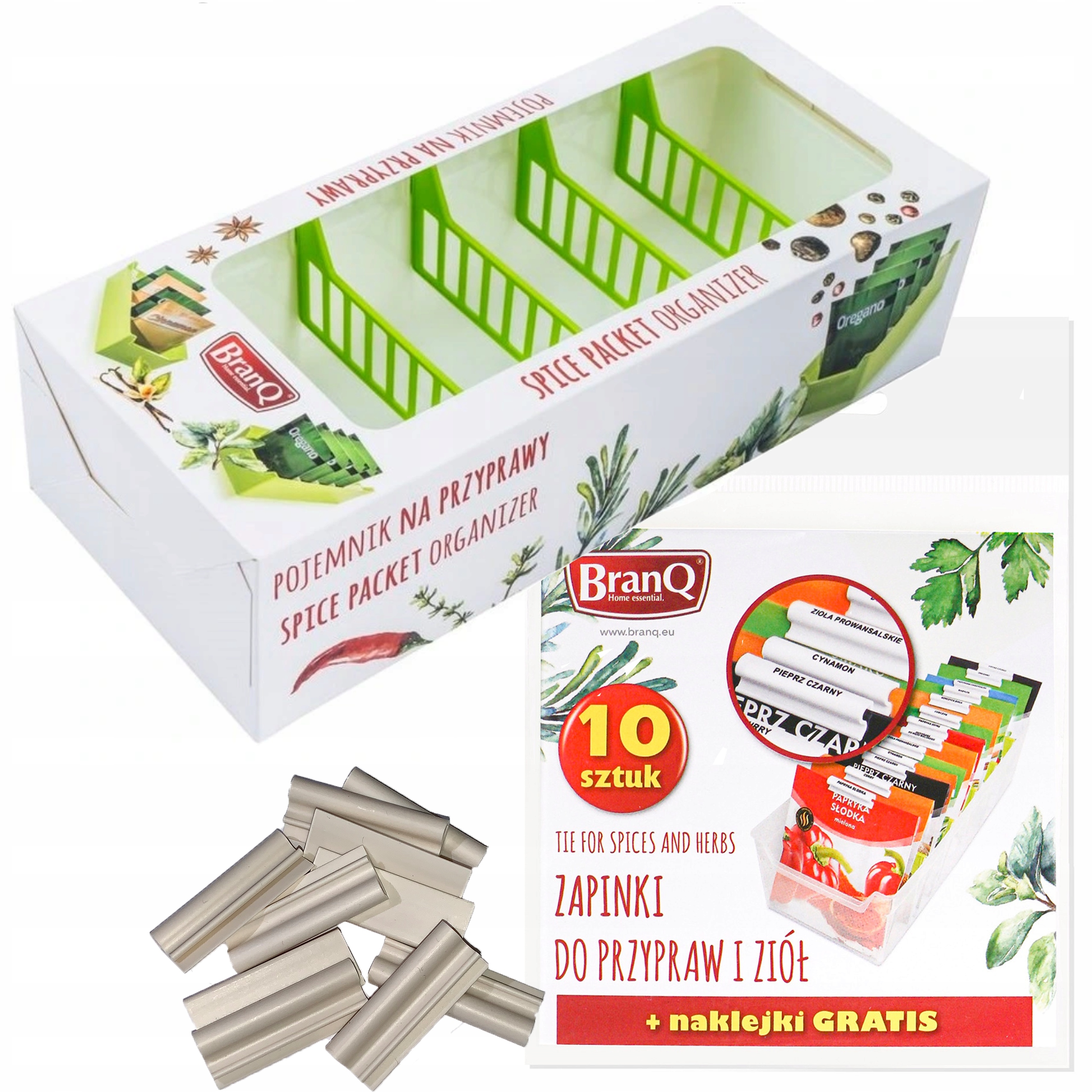 

Pojemnik Organizer Na Przyprawy + Zapinki Z Opisem
