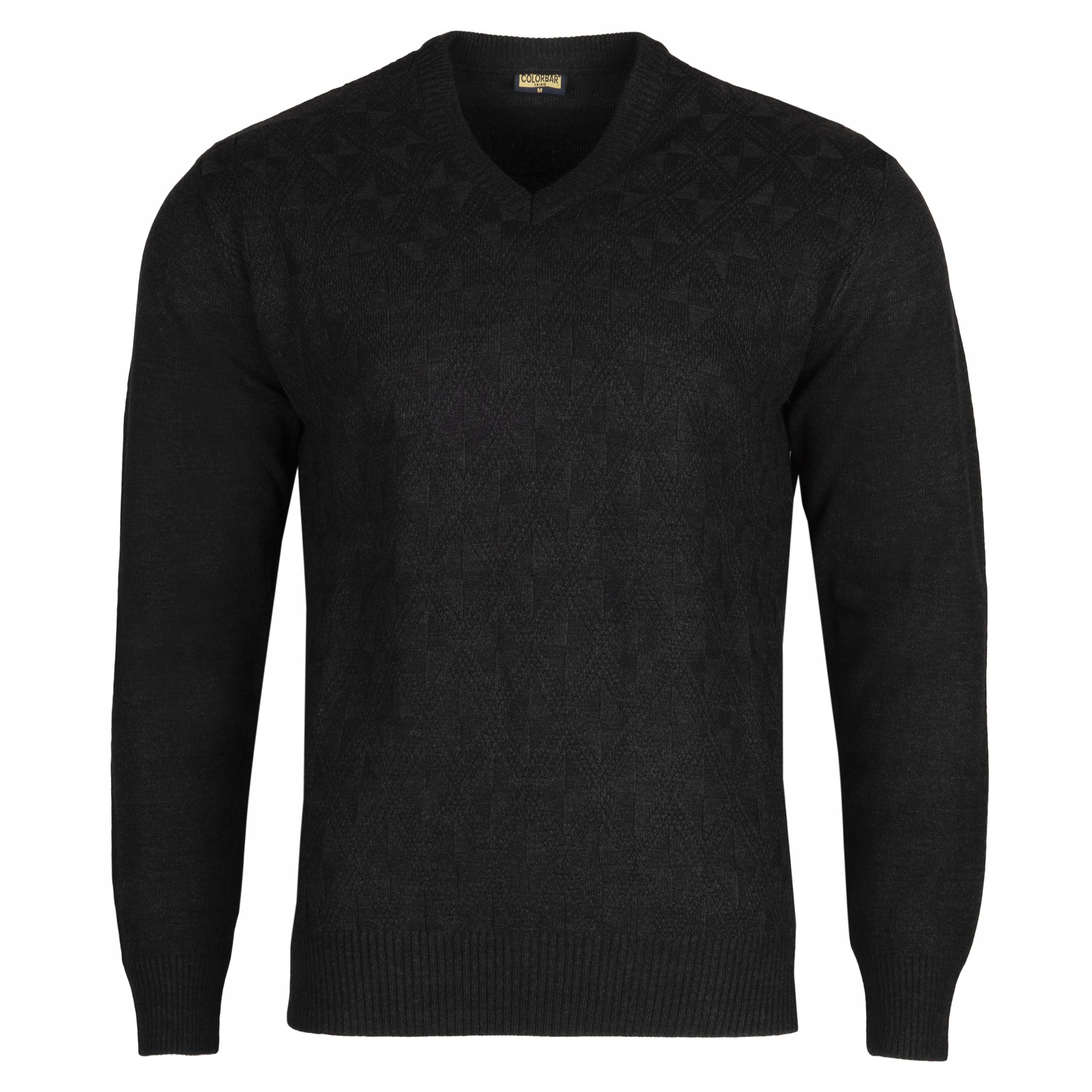 

Sweter Męski Wełniany Grafit W Serek Roz.m SW646