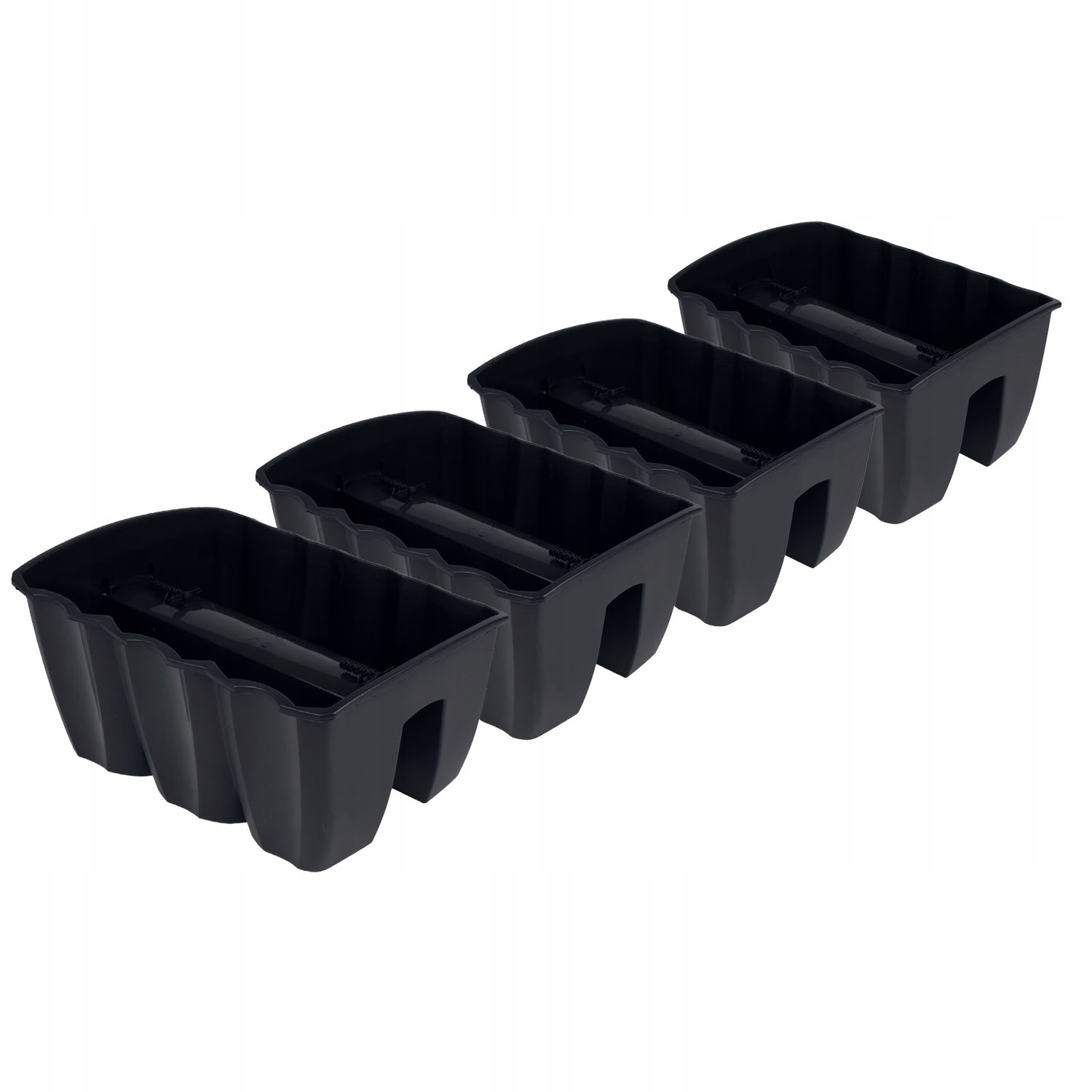 

4x Donica Doniczka balkonowa Crown DCRO400 Antracy