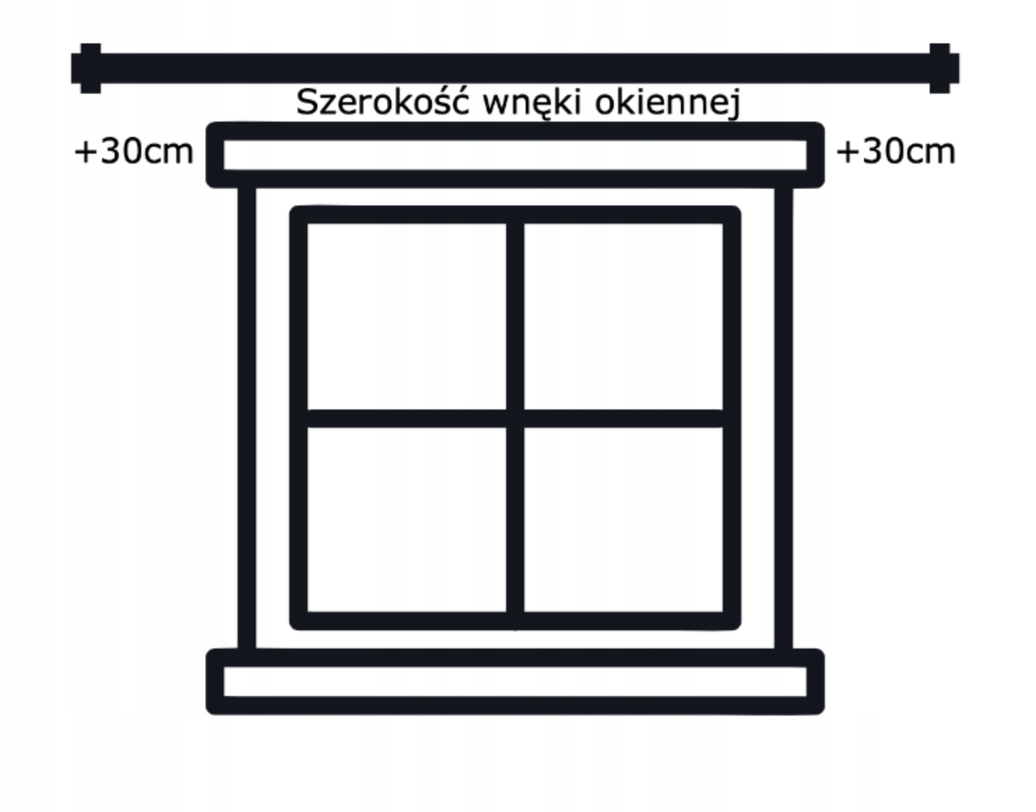 Karnisz metalowy pojedynczy Czarny Mat 240cm 19 mm Walec rózne wzory Rodzaj karnisza pojedynczy