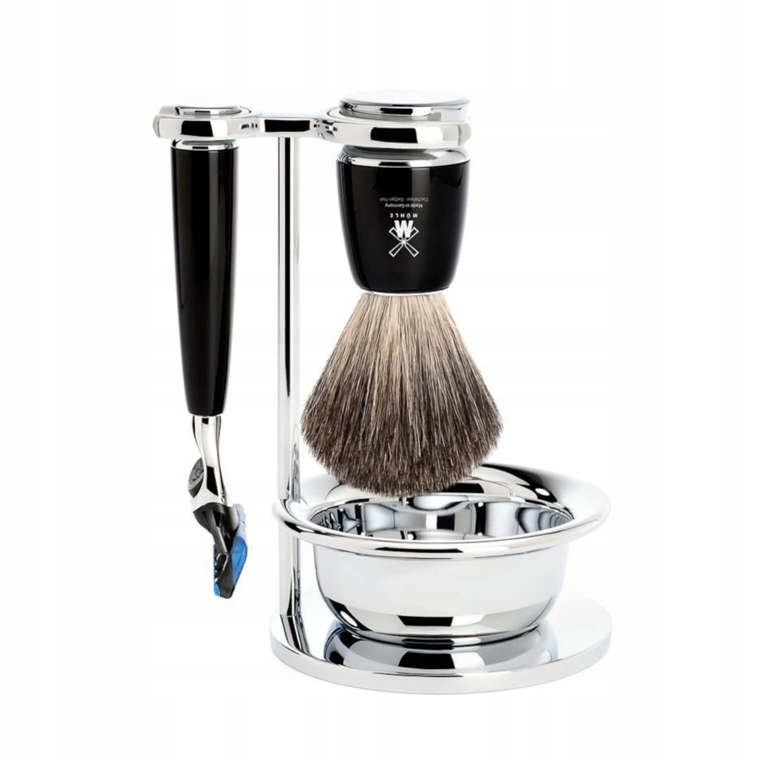 RYTMO Black Pure Badger Fusion zestaw do golenia
