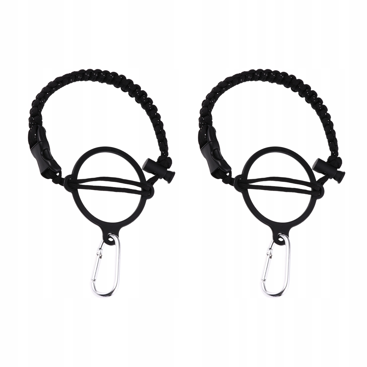 2 Szt. Uchwyt Na Butelkę Z Linką Paracord Dla Turysty