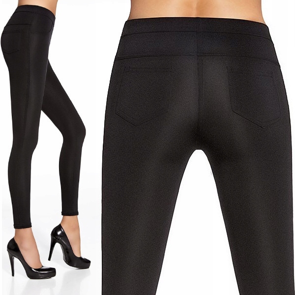 

obcisłe spodnie legginsy BasBleu Marika Pz