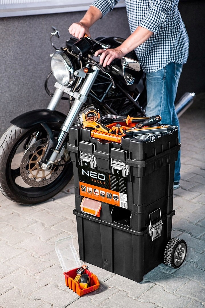NEO SKRZYNKA NARZĘDZIOWA HD COMPACT NA KOŁACH 3w1 Pojemność 70 l