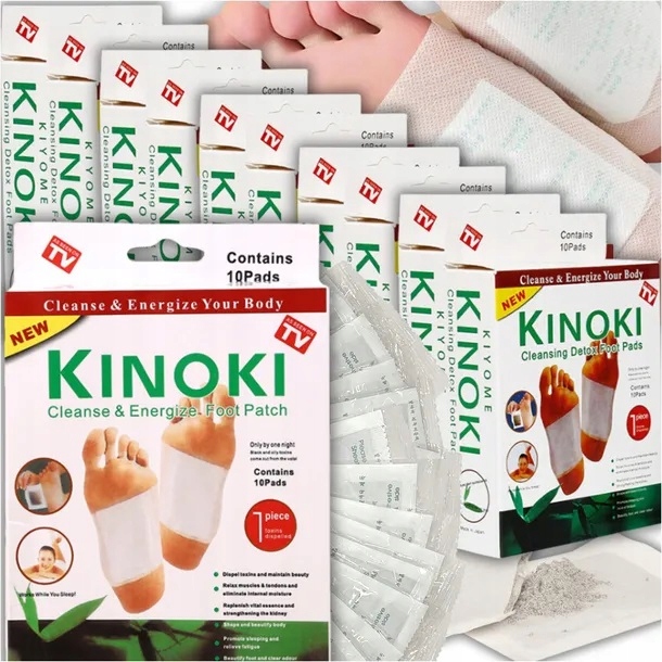 KINOKI ПЛАСТЫРИ ОЧИЩАЮЩИЕ ДЕТОКС ТОКСИНОВ 100ШТ