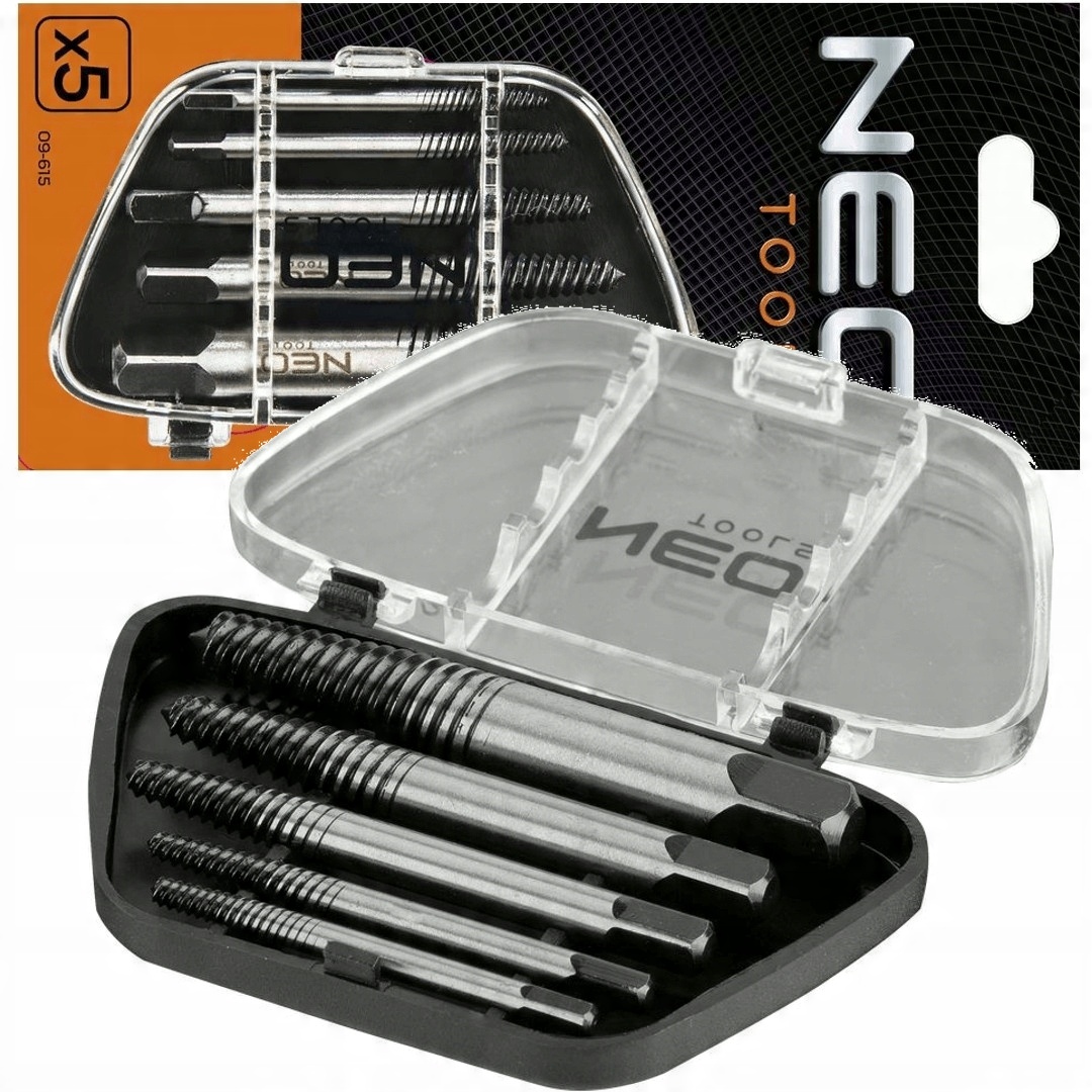 

Neo 5szt Wykrętaki Do Zerwanych Śrub M3-M18 09-615