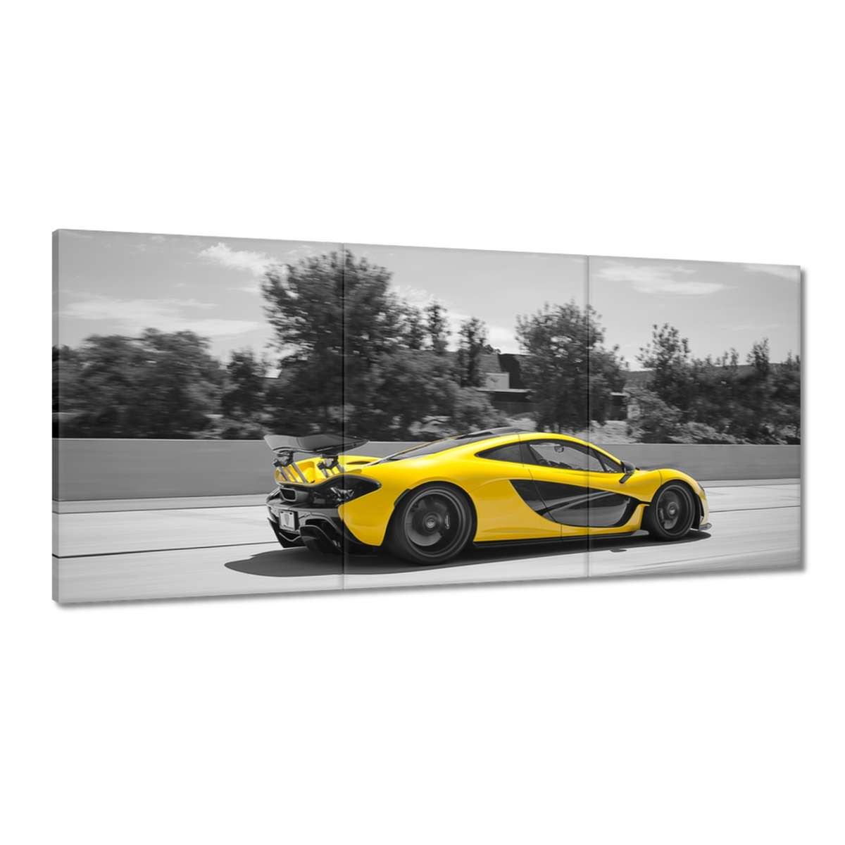 Obrazy 210x100 Yellow McLaren P1