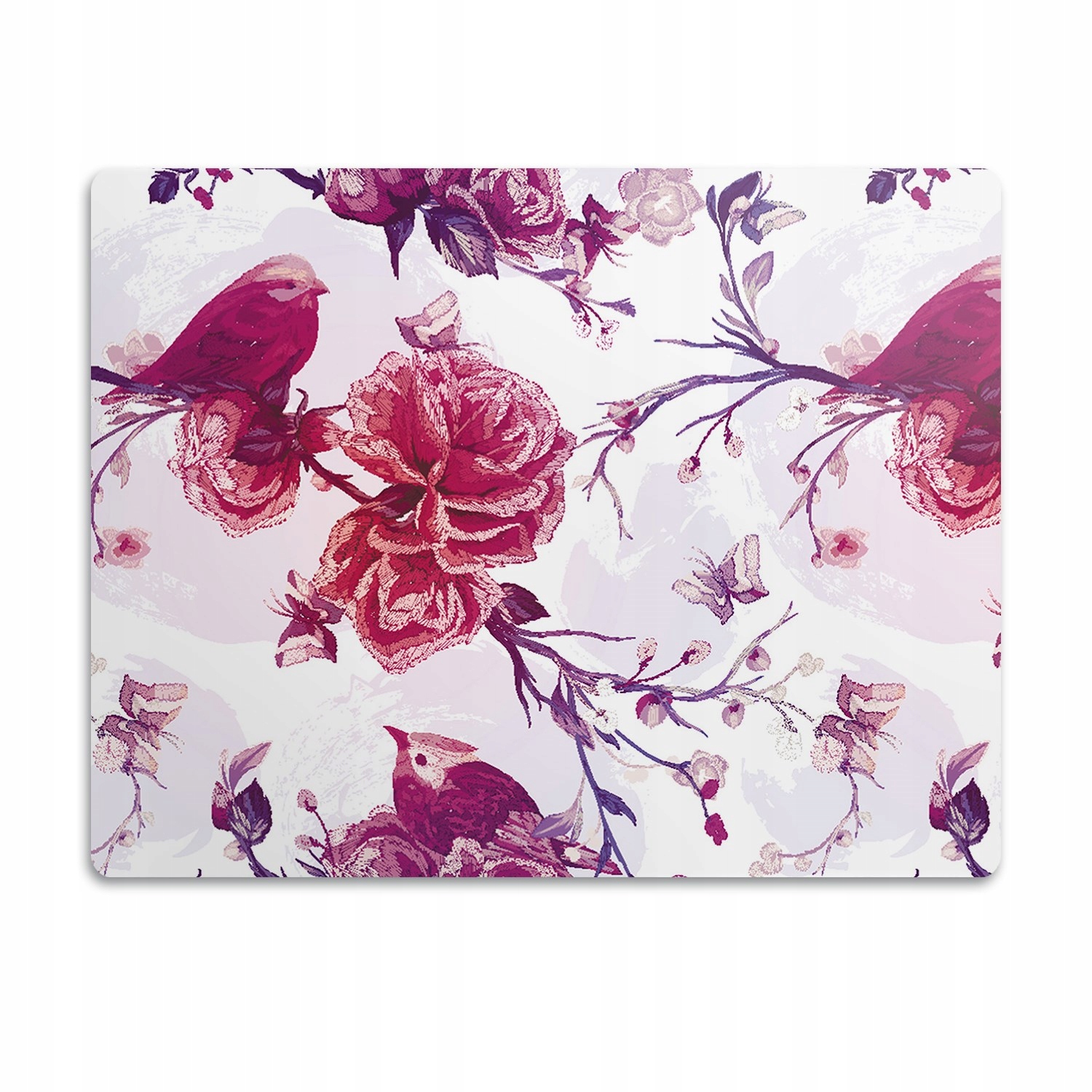 Levně Pro kočky podložka pod záchod Fialová ptáci 90x60 cm