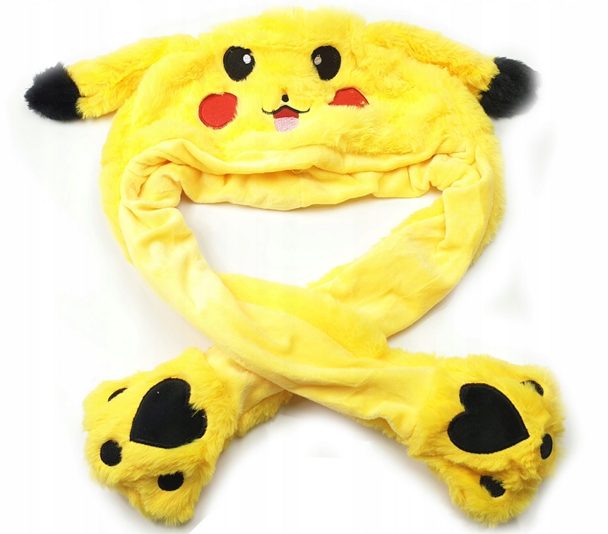 

Pluszowa Czapka Z Ruchomymi Uszami Pikachu Świeci