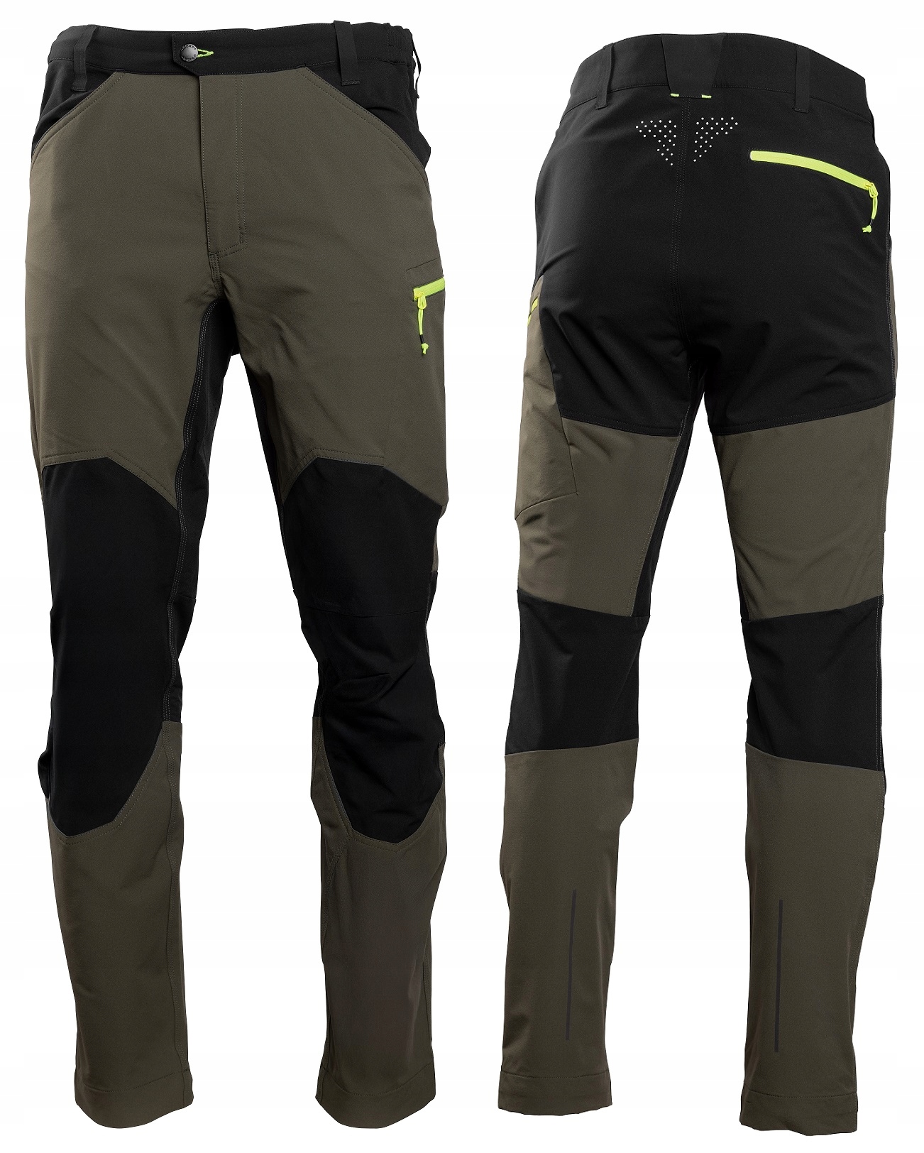 Hogert Spodnie Robocze Funkcyjne Oliwkowe Fein Roz. L