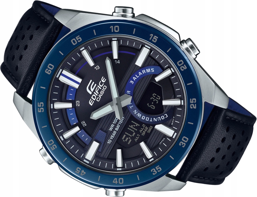 

Zegarek Męski Casio Edifice ERA-120BL-2A 3 Alarms