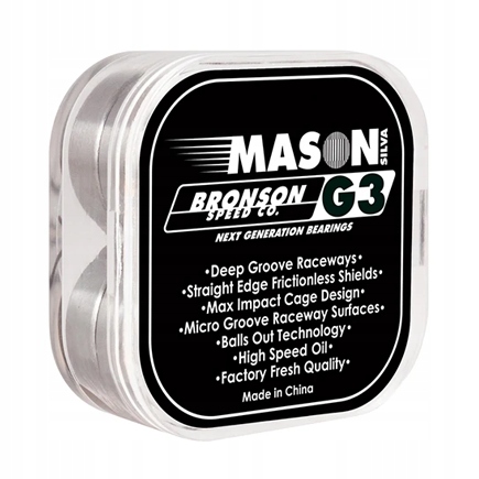 Łożyska do deskorolki Bronson Mason Silva Pro G3 8 sztuk