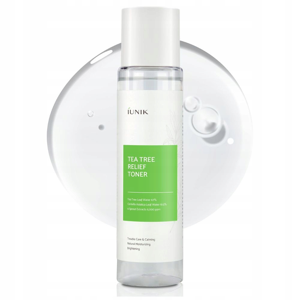 Normalizační tonikum iUNIK s pupečníkem a čajem pro mastnou pleť 200 ml