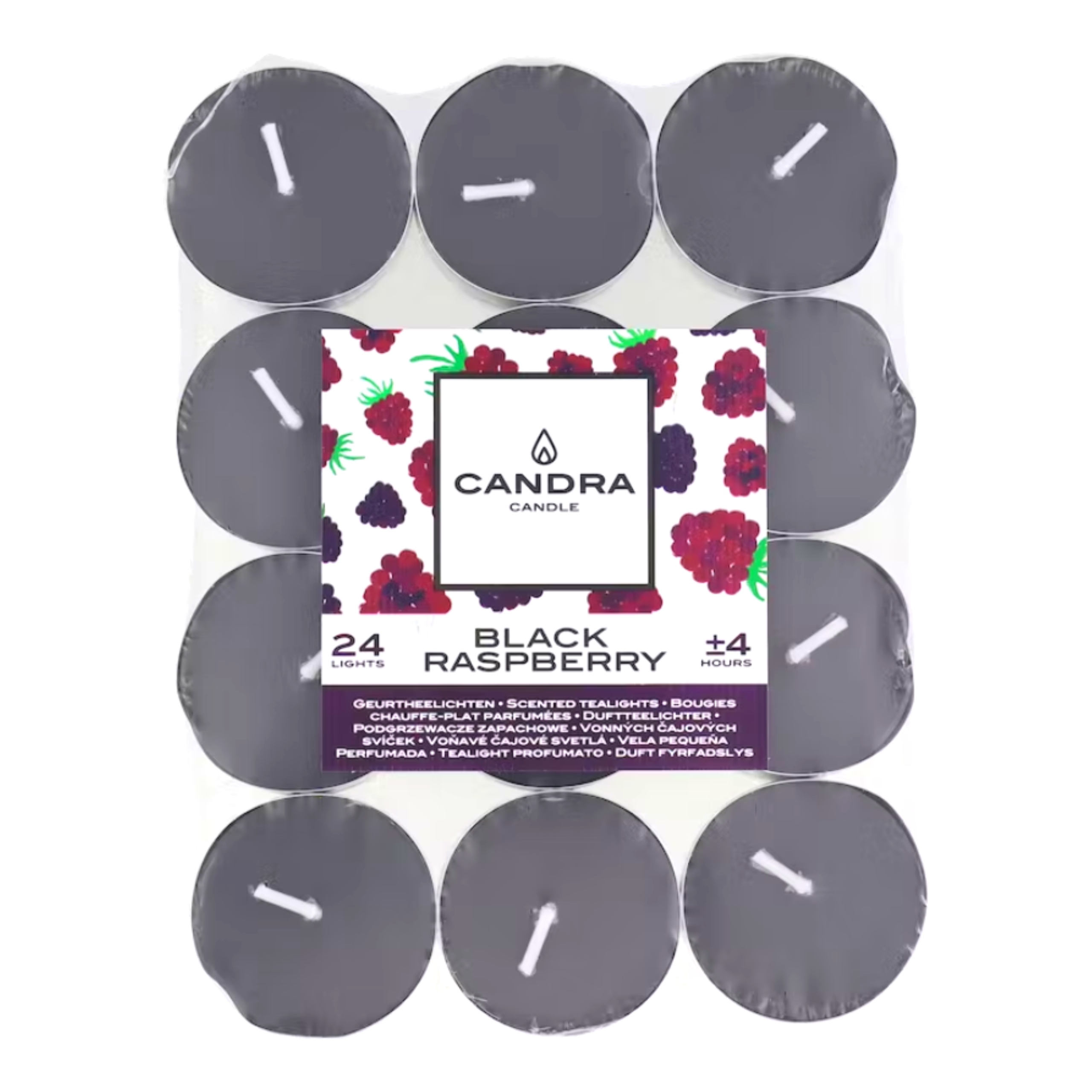

Świeca Tealight Parafinowa Czarna Porzeczka 24 szt