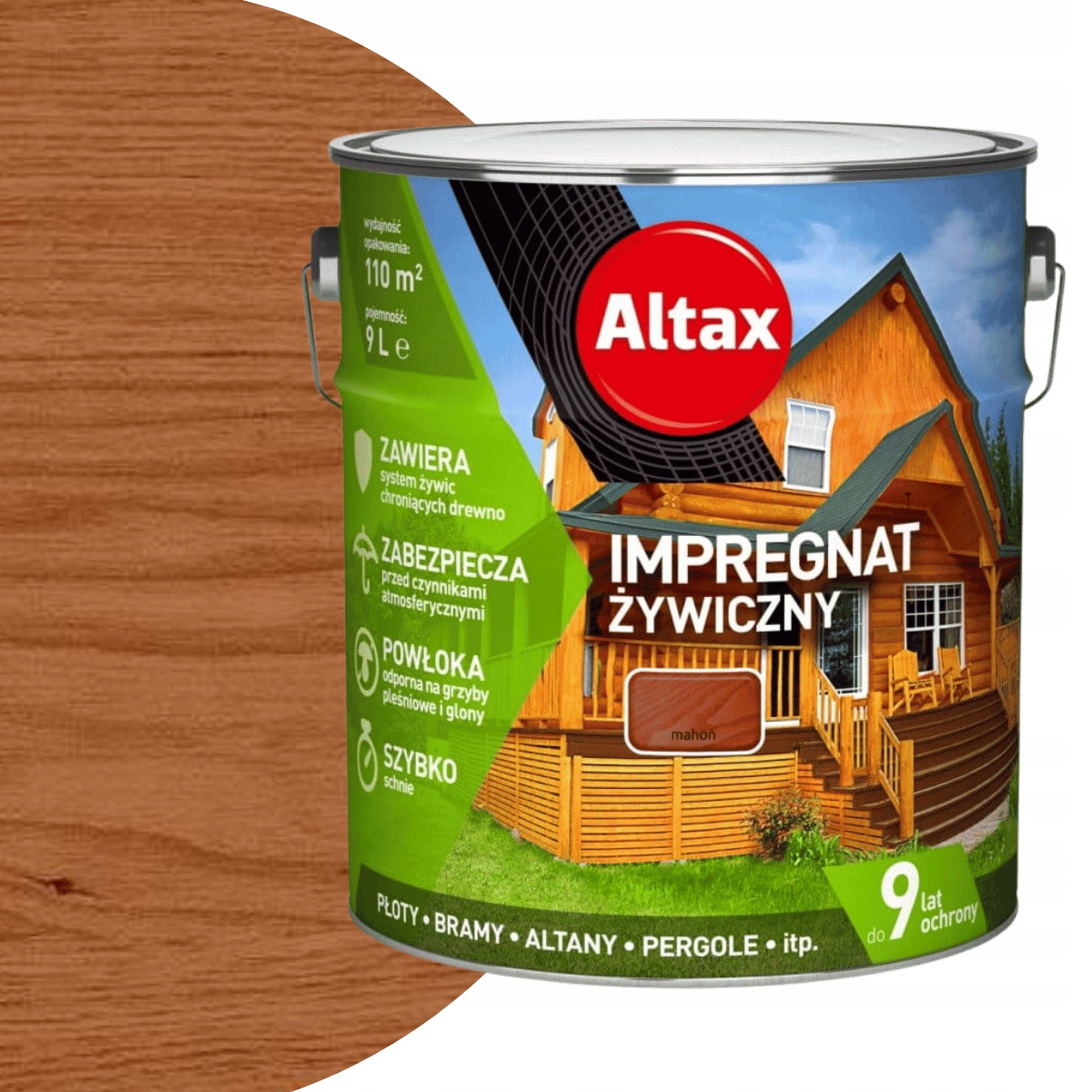 Altax Impregnat Żywiczny 9L Mahoń