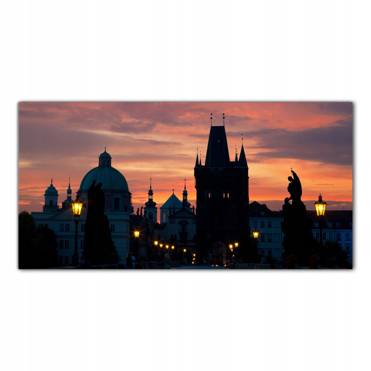 

Obraz Szklany Foto-obraz Most Wschód Słońca 140x70