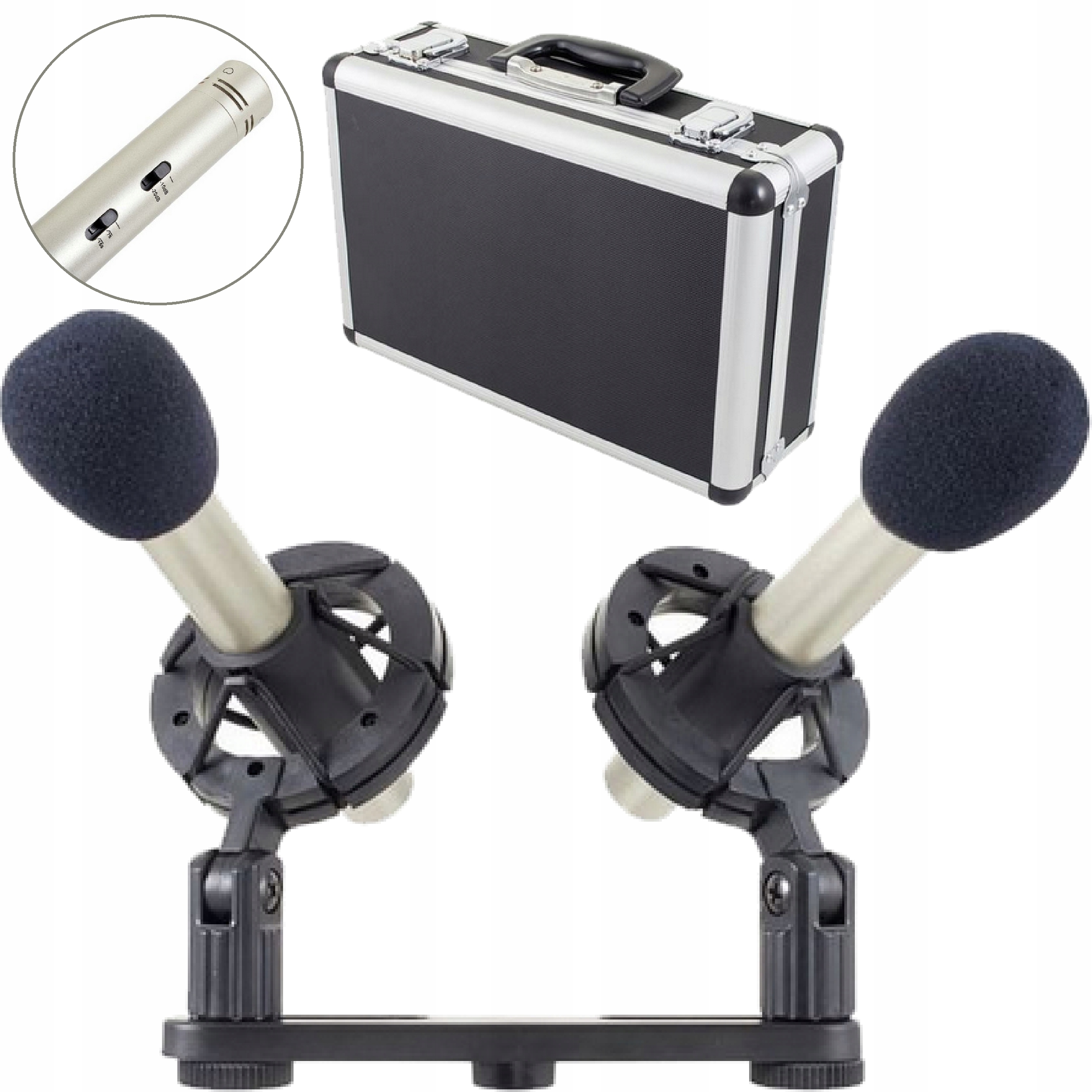 Mikrofon kondensatorowy pojemnościowy overhead the t.bone SC 140 Set 2 szt.