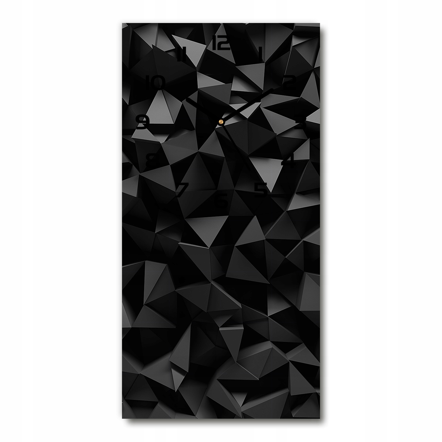 

Zegar szklany ścienny Abstrakcja 3D 30x60 pionowy