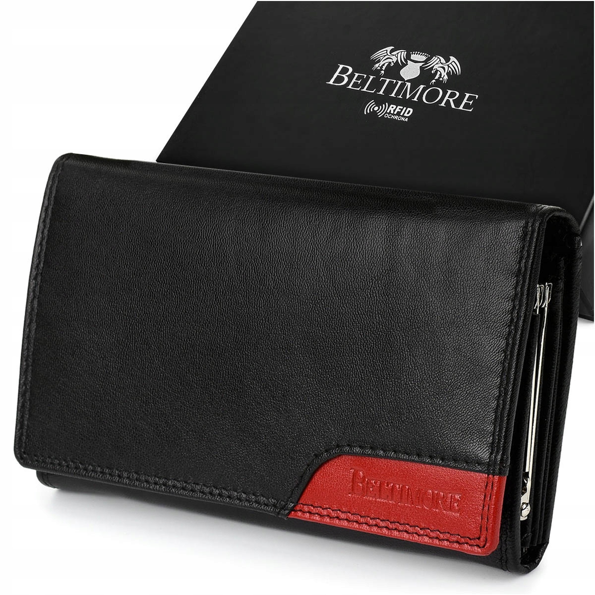 

Beltimore portfel skórzany damski RFiD skóra karty
