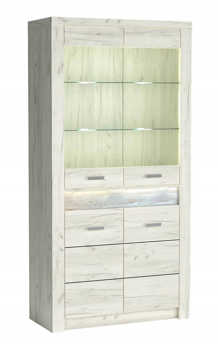 Nowoczesna witryna wysoka do salonu Marka Jarstol