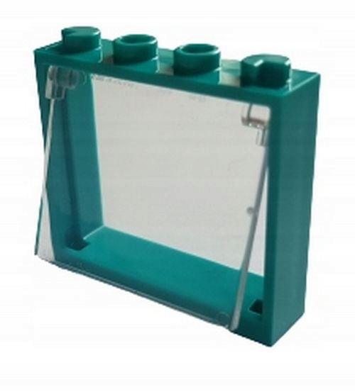

Lego Okno szyba uchylne 1x4x3 Dark Turquoise 60594