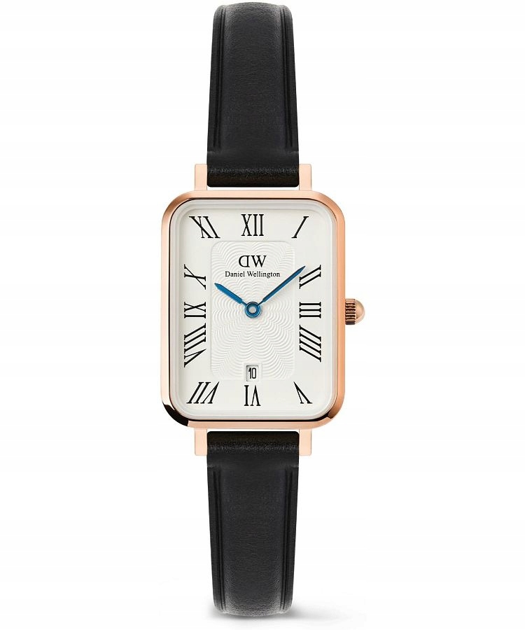 Hodinky Daniel Wellington Quadro Roman Numerals Date Sheffield Rose Gold