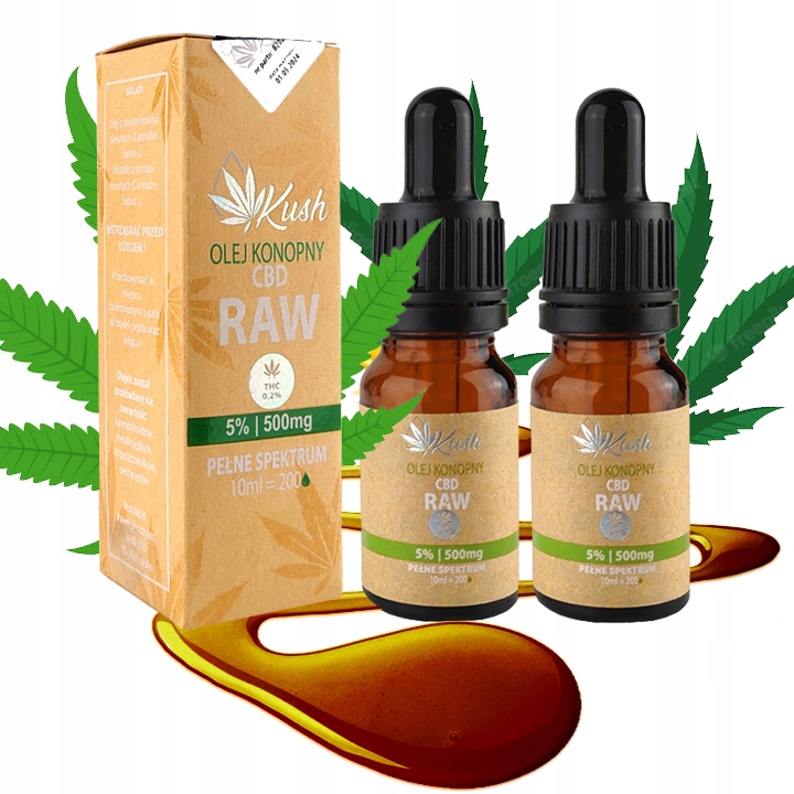 

Olejek Konopny Kush Cbd Raw 5% 1000 mg 2x 10ml