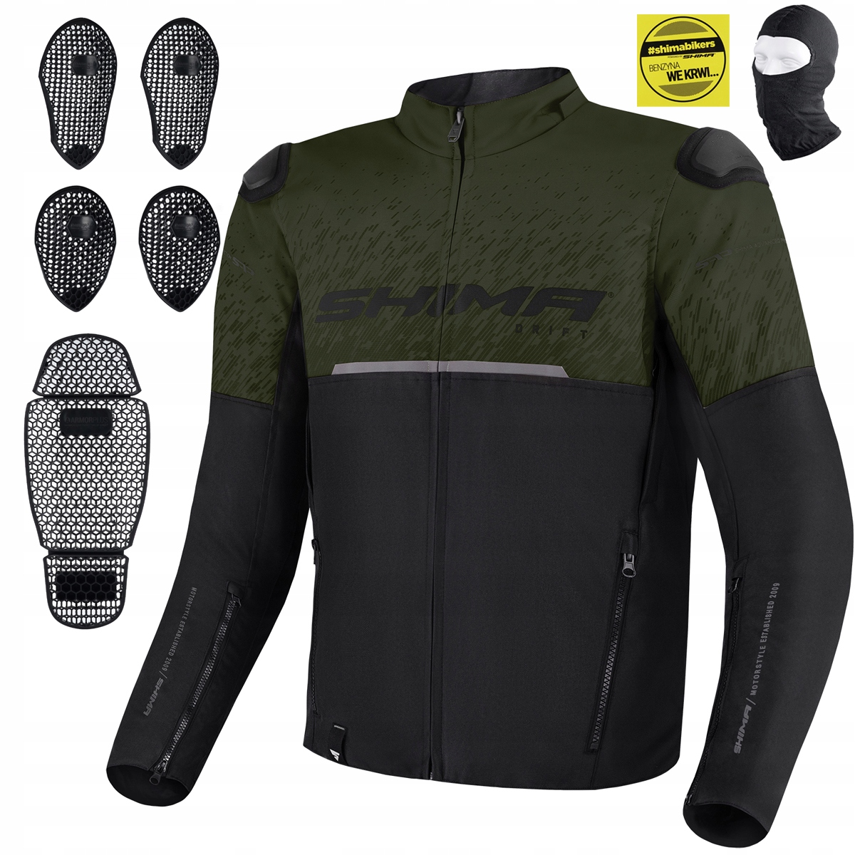 Motocyklová Bunda Shima Drift Letná Textilná Chránička Darček