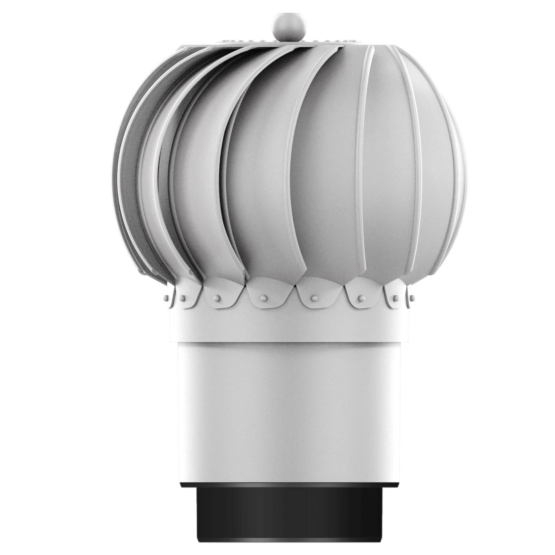 Komínová vložka pro větrání Otočná fi150+REDUKCE 110 Světle Šedá 7036