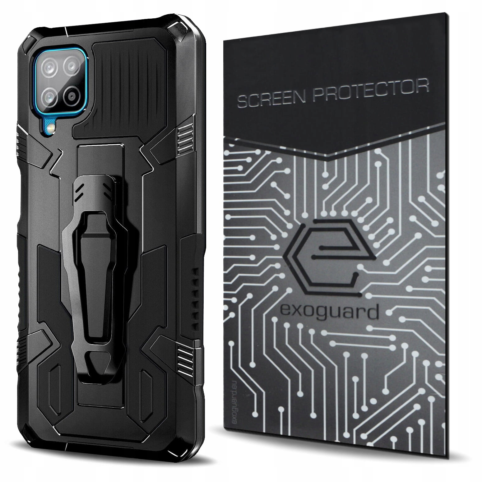 

Case Etui Pancerne+szkło do Samsung Galaxy A12