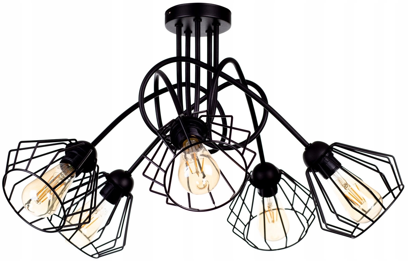 

Lampa Wisząca Sufitowa Żyrandol Brylant Loft Drut