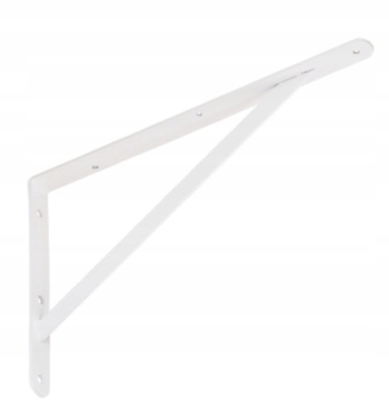 

Wspornik Półki Stalowy Wzmocniony Biały 250x150