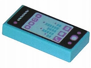 

Lego 3069bpb0279 1x2 Tile Smartfon Telefon (1g)